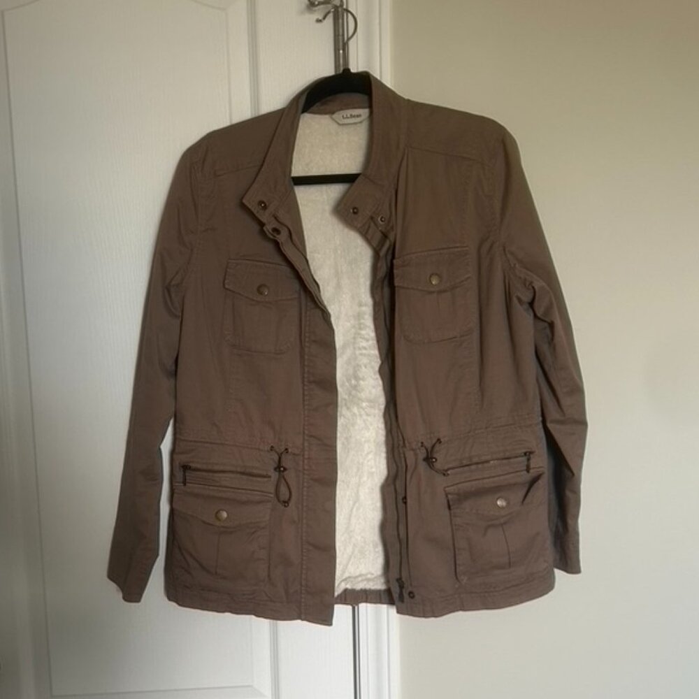 L.L.Bean Khaki Lined Jacket